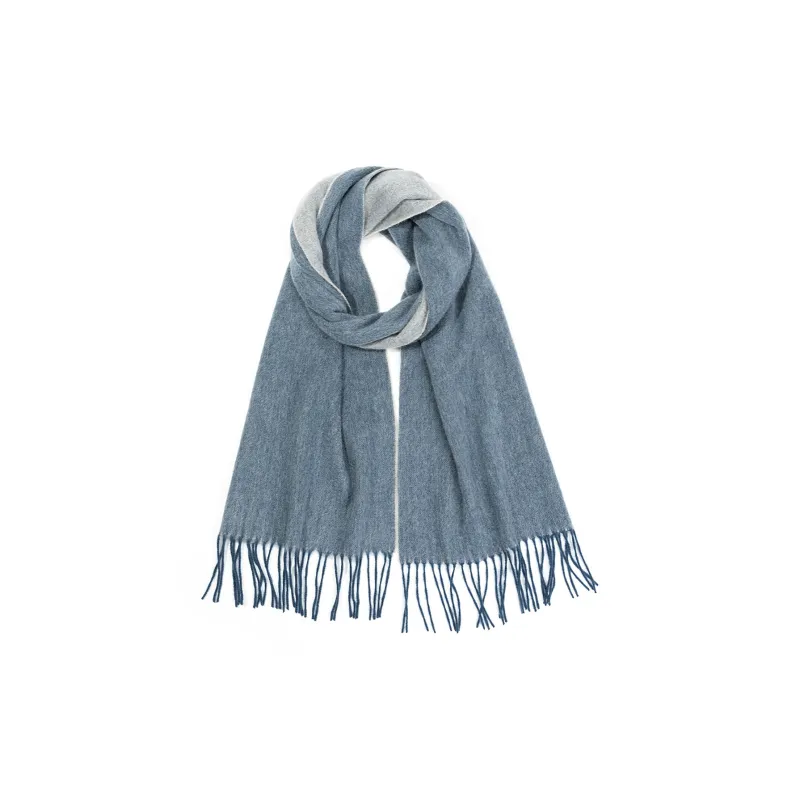 Shanghai Story 100% Cashmere Knit Scarves Women's Coffee Red Gift Box Set-9