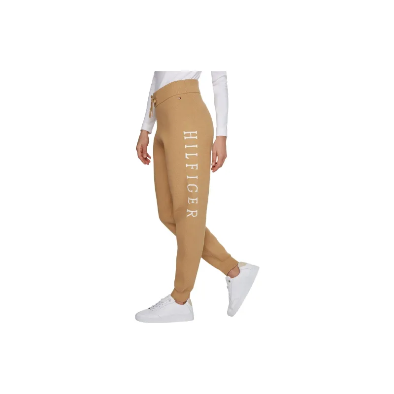 Tommy Hilfiger FW22 Sports Pants Women's Brown-1