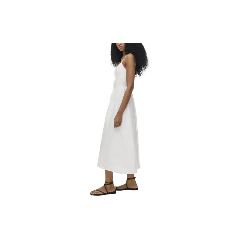 ARITZIA Wilfred Influence Linen Maxi Dress Slip Dresses Women's WHITE/White-4