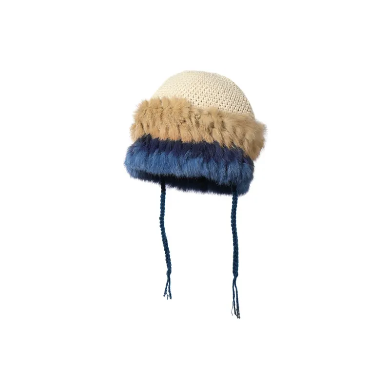 Clect Faux Rabbit Fur Beanies Women's-0