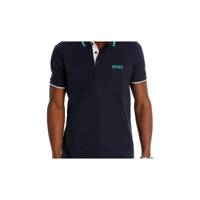 HUGO BOSS Logo embroidered Polo Shirt-3