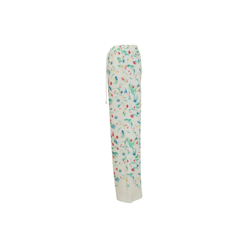 MARNI Logo Patch Motif Printed Pants-2