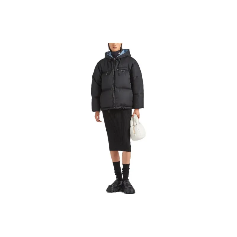 PRADA Jackets Coats Women's Black-3
