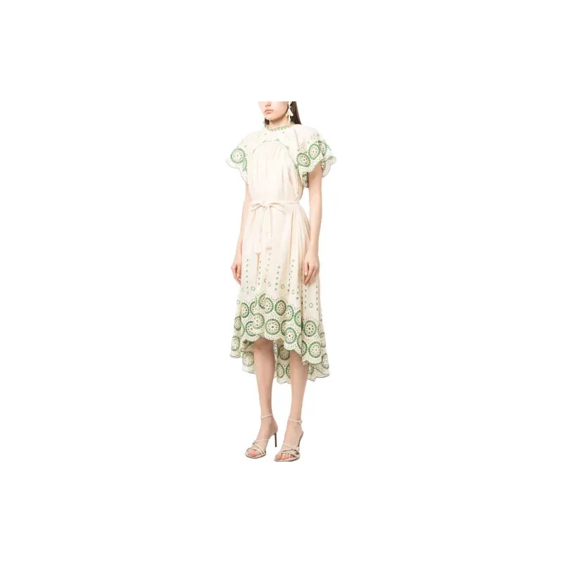 Zimmermann Raie Embroidered Midi Dress-3