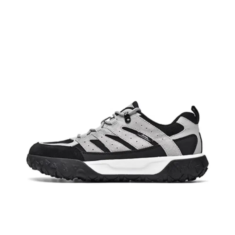 Jeep Anti Slip Wear Resistant Low Top Trekking Shoes Men's Black Gray-0