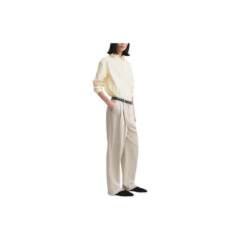 TOTEME Pleat detail Tapered Trousers-2