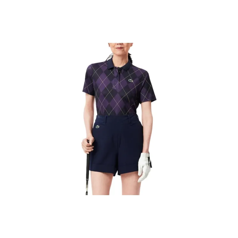 LACOSTE Polo Shirt Women's Purple-1