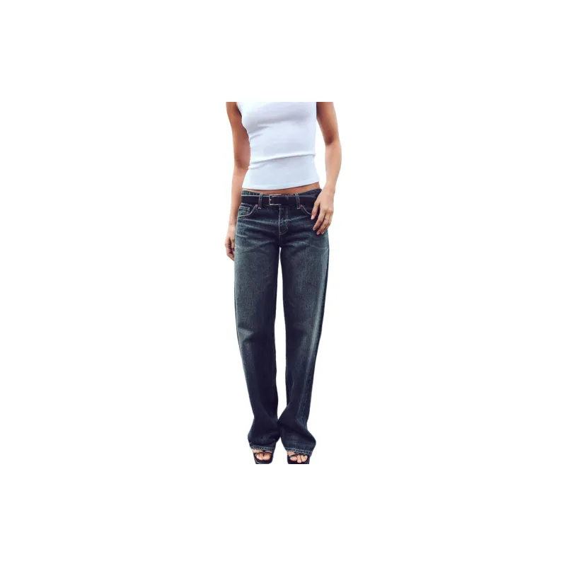 ZARA Trf Jeans Women's Dark Blue-3