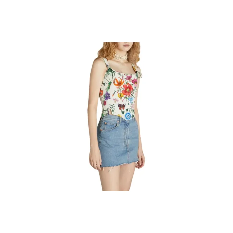 GUCCI Tank Tops Women's White-4
