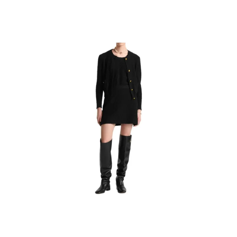 DIOR Casual Short Skirts Women's Black-2