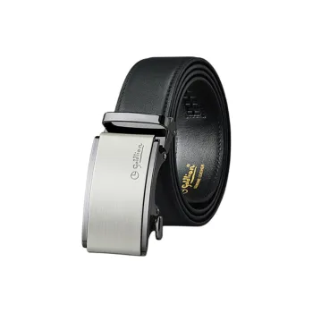 GOLDLION Top Grain Cow Leather Belts Unisex Black 3.5CM