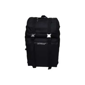 OFF-WHITE Buckle Detailed Foldover Top Backpack