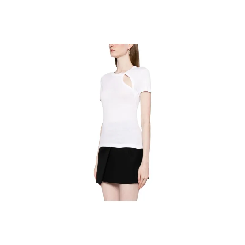 Helmut Lang Asymmetric Short sleeve Top-3