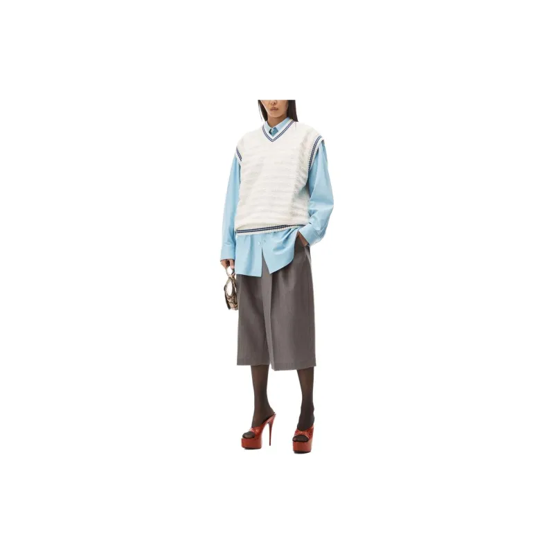 Alexander Wang Logo Detailed V-Neck Vest-1