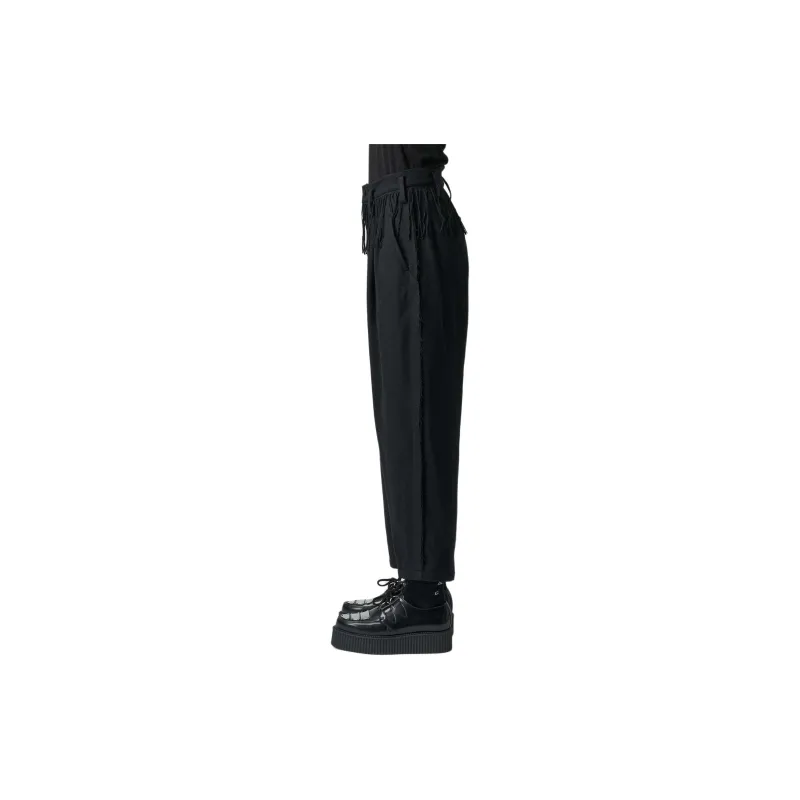 Yohji Yamamoto Casual Pants Women's Black-3
