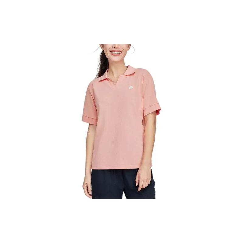 Skechers Polo Shirt Women's Candlelight Peach Pink-1