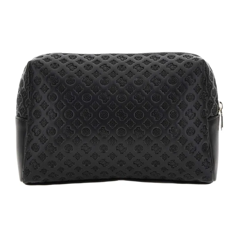GUESS Polyurethane Makeup Bag Women's Black-1