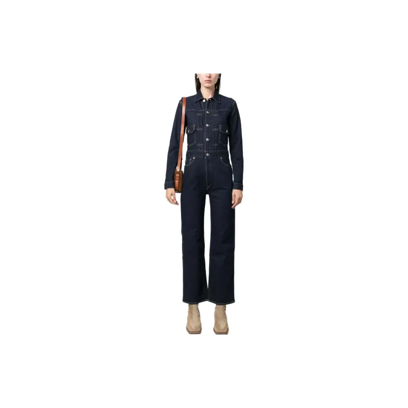 Ralph Lauren Rrl Long sleeved Denim Jumpsuit-1