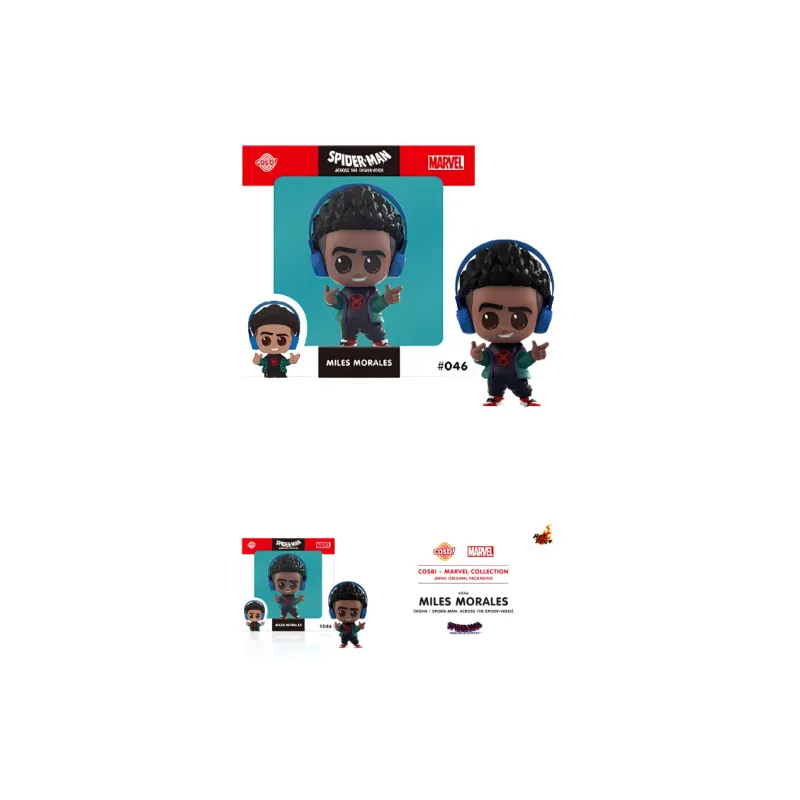 Hot Toys Spider Man  Across The Spider Verse COSBI Myles Morales Chibi Figures-2