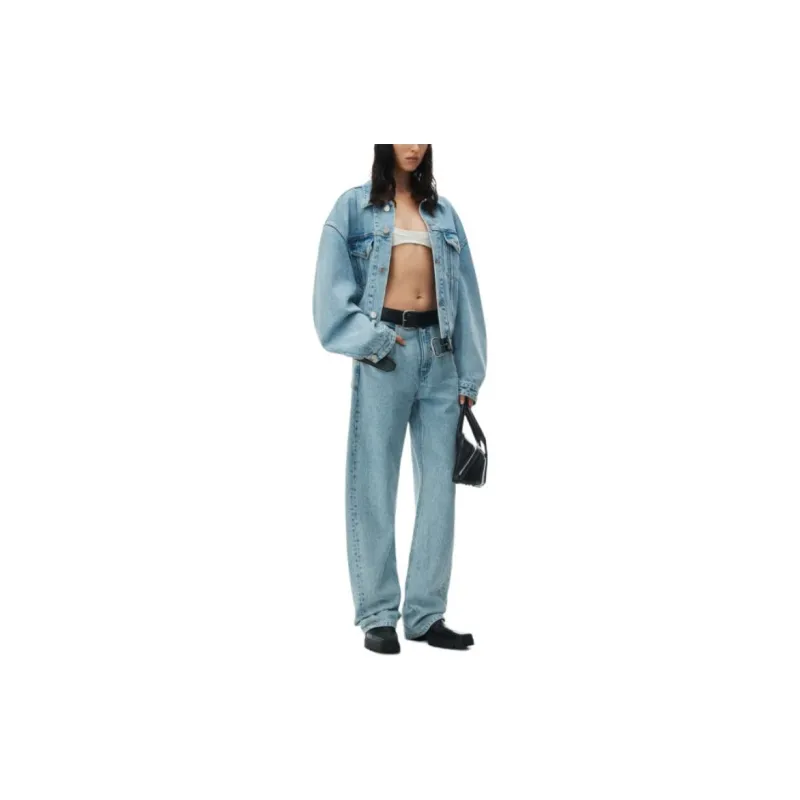 Alexander Wang Low Rise Belted Waist Balloon Jeans-1