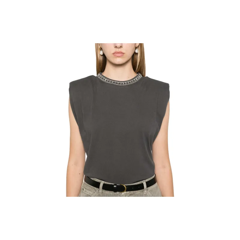 Golden Goose Embellished Neck Sleeveless Top-4