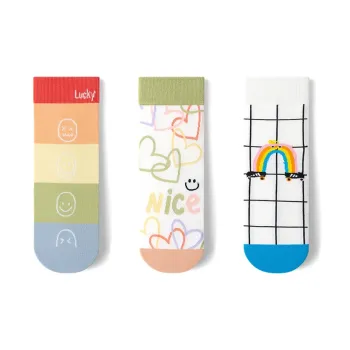 MIIOW Mid Calf Socks Unisex 3 Pack