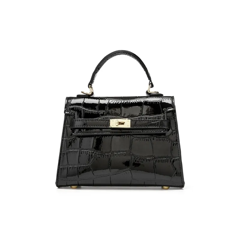 JOSINY PU Handbag Women's Black/Ecru-0