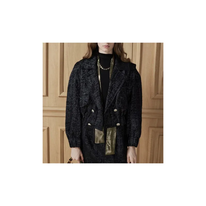 DKNY Jackets & Coats Women's Navy Blue Multicolor-1