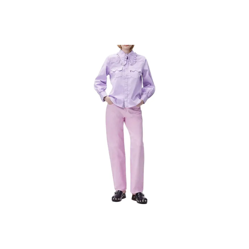 GANNI x Levi's Shirt Women's Purple-3