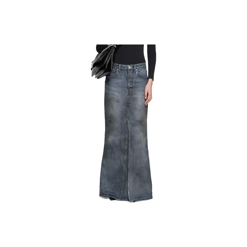 Balenciaga Maxi Skirt Light Blue-5