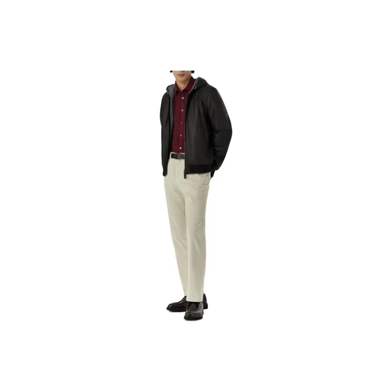 Canali Leather Jacket-1