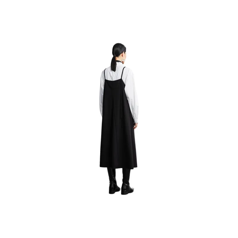 Roselingling Slip Dresses Women's Elegant Black-1