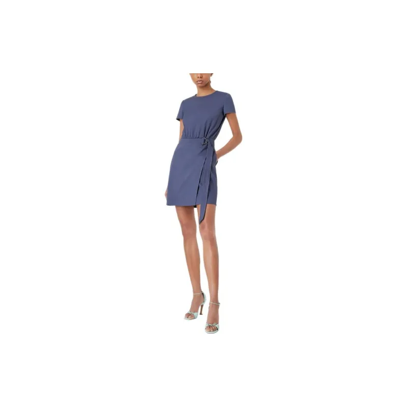 EMPORIO ARMANI Short Sleeved Dresses Women's Blue-1