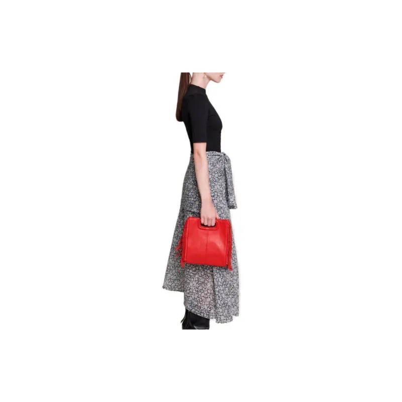 Maje Short Sleeved Dress Women's Black White-3