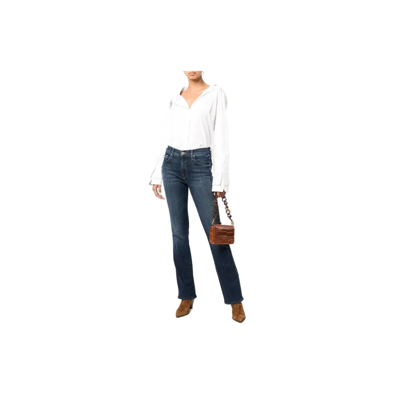 MOTHER Double Insider Sneak Bootcut Jeans-1