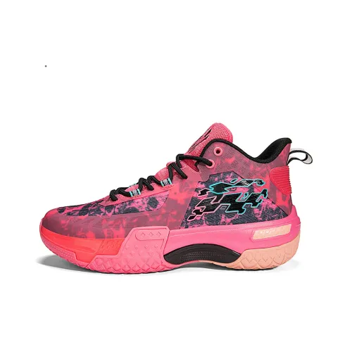 ANDEZHANMUSI Basketball Shoes Unisex High Top Phantom Black/Phantom Red