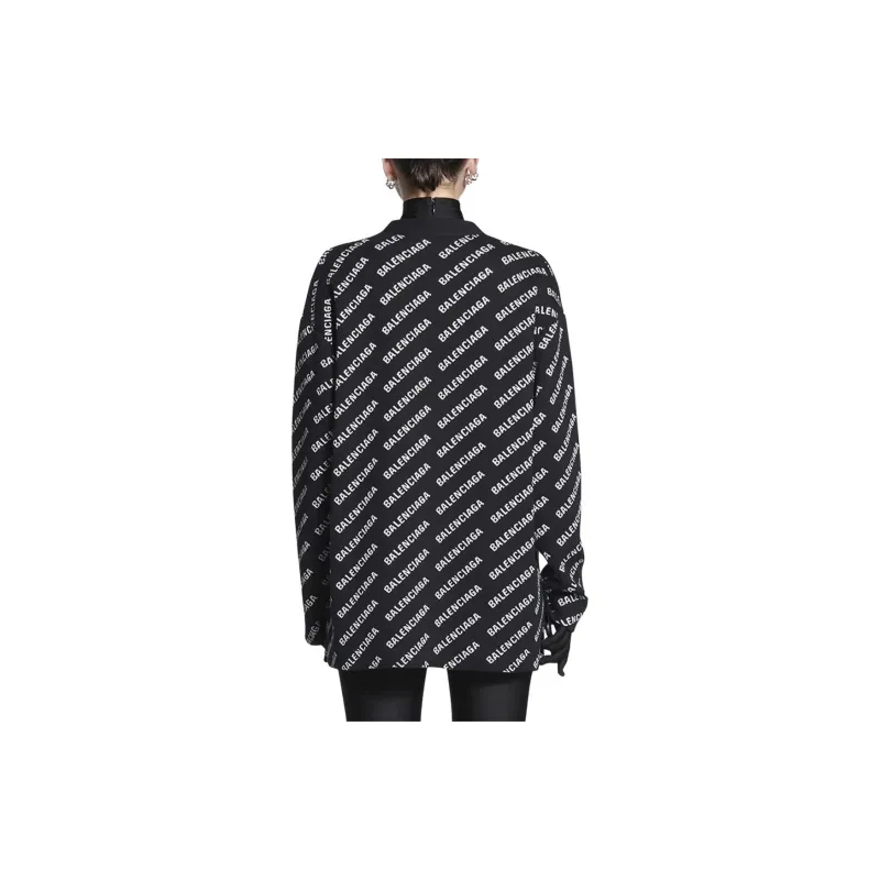Balenciaga FW22 Knitwear Loose Fit Style Women's Black-2