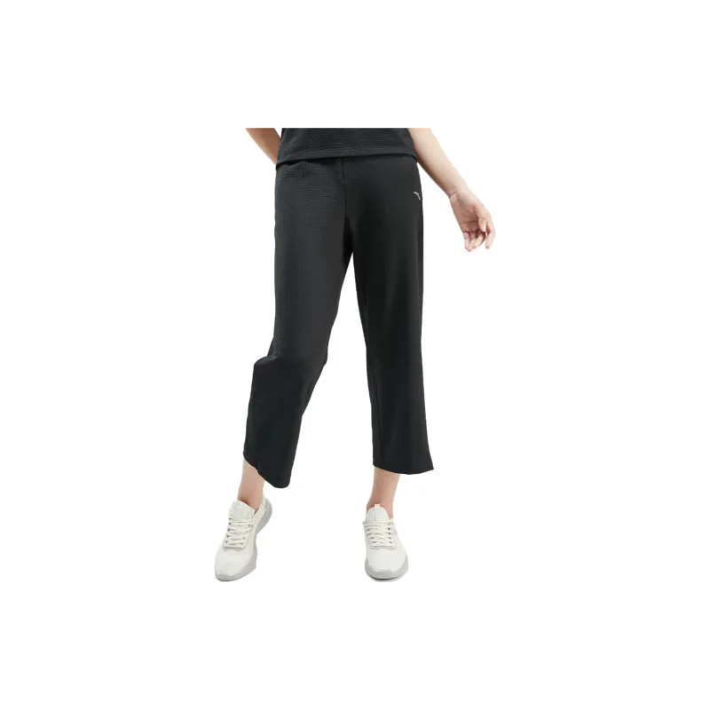 ANTA Knitted Sweatpants Women's Black-3