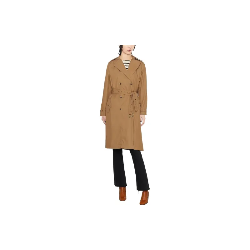 MICHAEL KORS MMK SS23 Trench Coat Women's Khaki-1