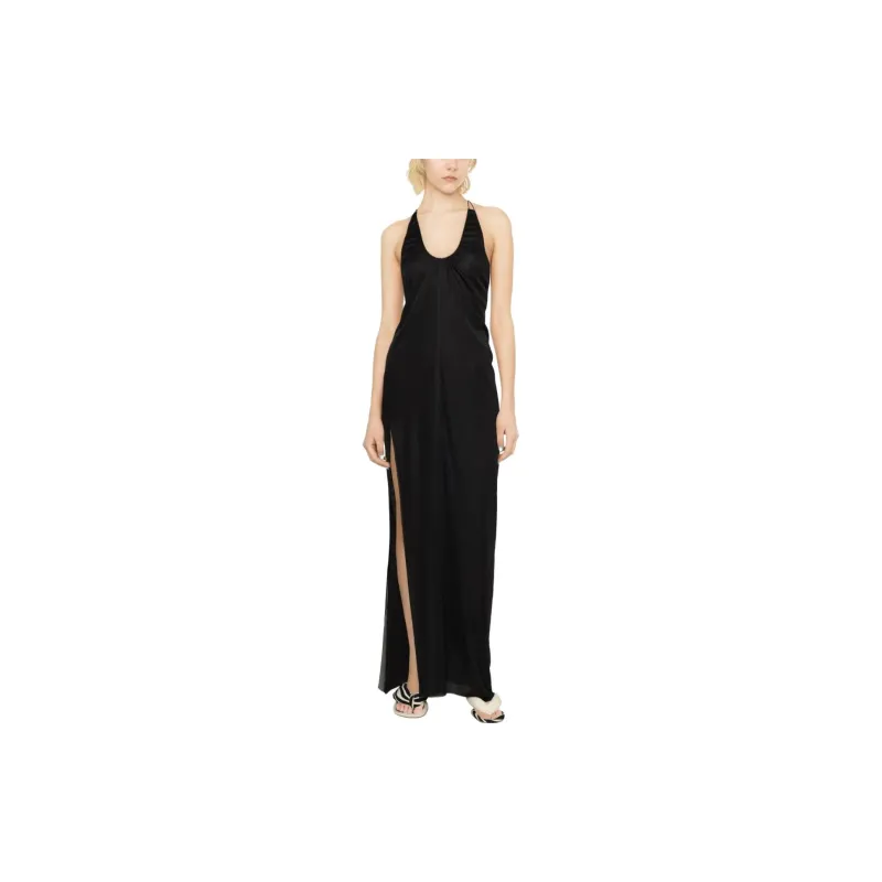 JW Anderson Halterneck Slit Draped Dress-1