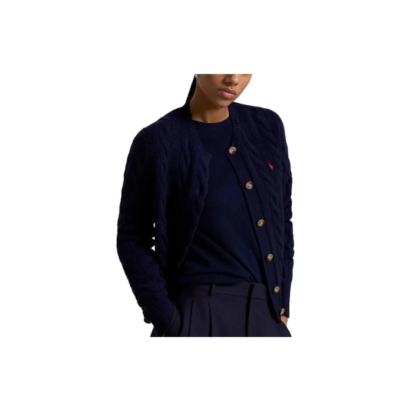 Polo Ralph Lauren Pony Embroidered Cable Knit Cardigan-3