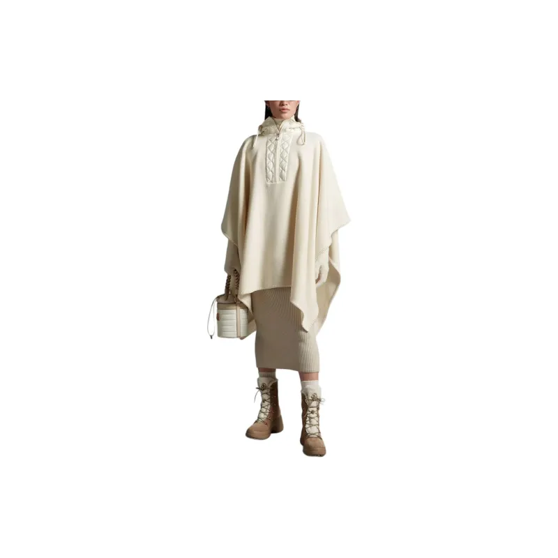 Moncler Logo Patch Hooded Cape-3