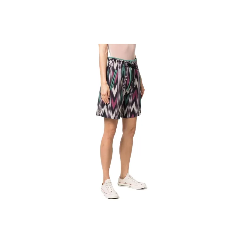 ISABEL MARANT High Waist Drawstring Shorts-3