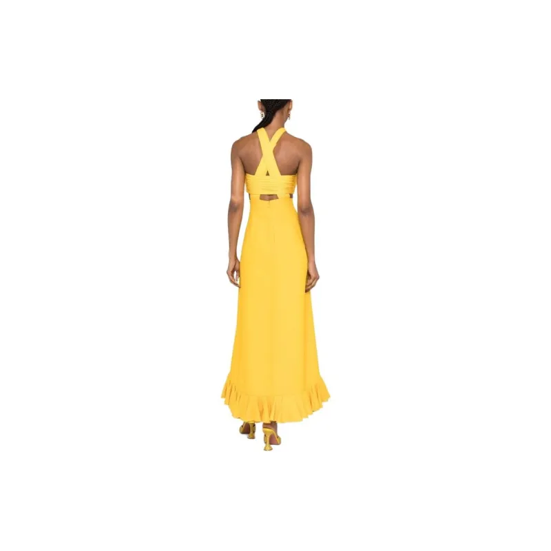 GIAMBATTISTA VALLI Sleeveless Dress Women's Yellow-2
