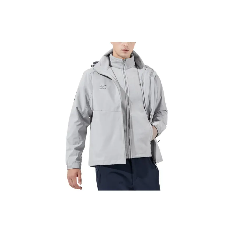 Mizuno Water-Resistant Windproof Breathable Warm Water-Repellent Cold-Resistant Rainproof Windbreaker Jacket Men's-5