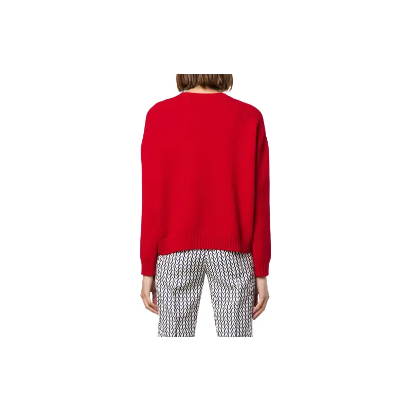 Valentino Cashmere Sweaters Women's Red-1