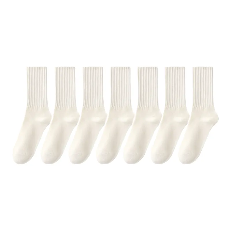 Lan Miao Mid Calf Socks Women's 7 Pack-7