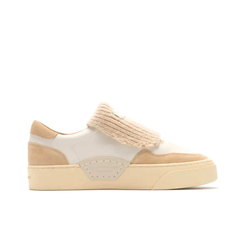 FOOT INDUSTRY Foot Industry Wear Resistant Low Top Skateboard Shoes Unisex Cream White Beige-1