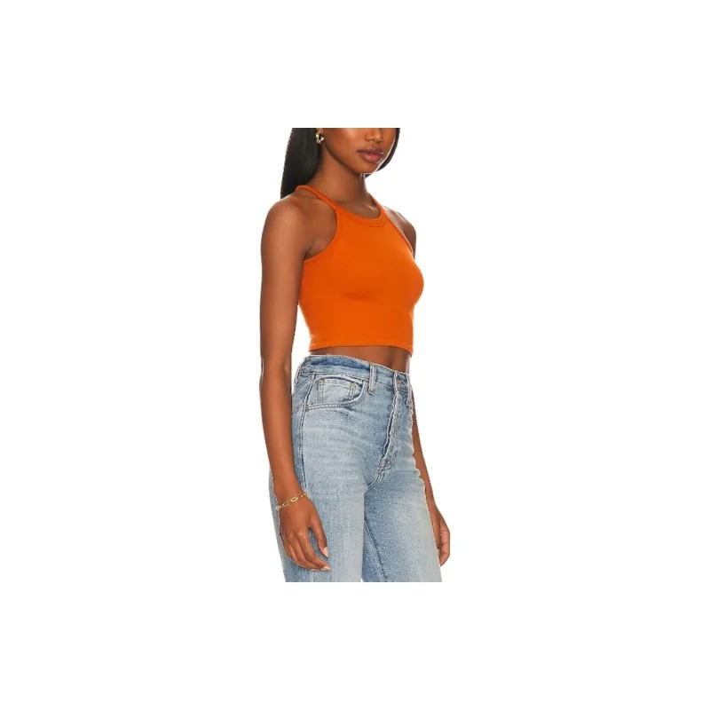 FREE PEOPLE Tank Tops Women's Orange-3