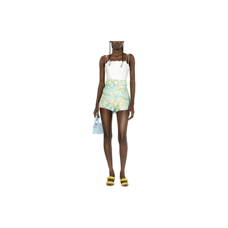 Zimmermann Tie Dyed Belted Shorts-1